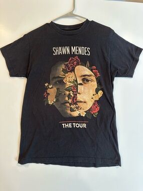 Shawn Mendes Black Graphic Tour Tee Size: M